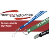 Lanyards Custom Imprinted Next Day - 100 pack